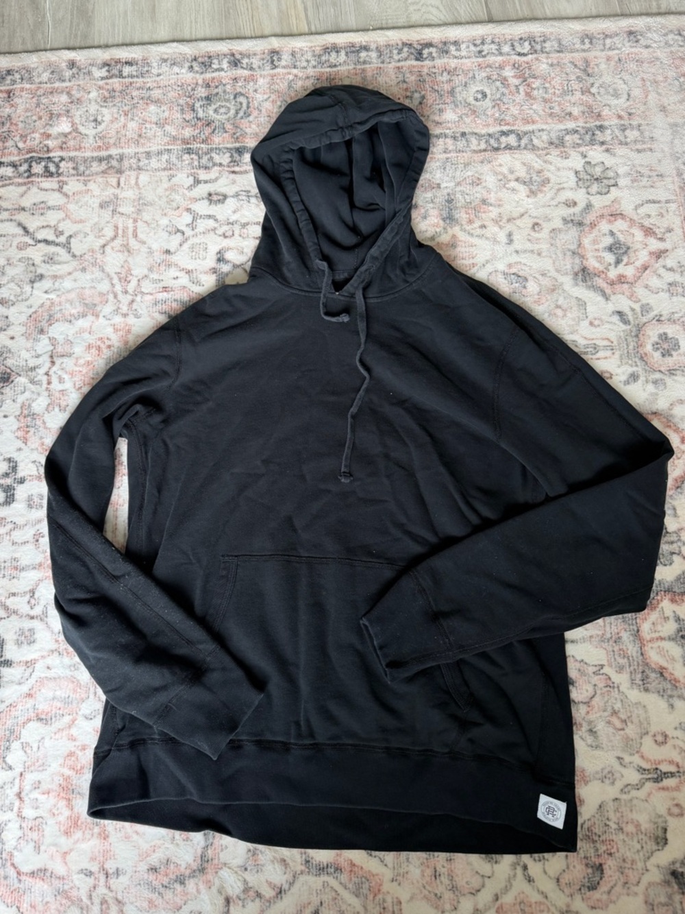 Reigning Champ Black Pullover Hoodie